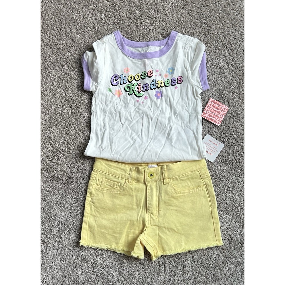 Fashion Girls Choose Kindness Top & Leggings Set Size 7-8Y Cotton